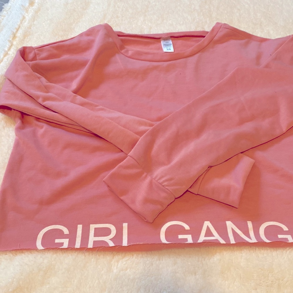 Pink Crop top, Fits nice with joggers